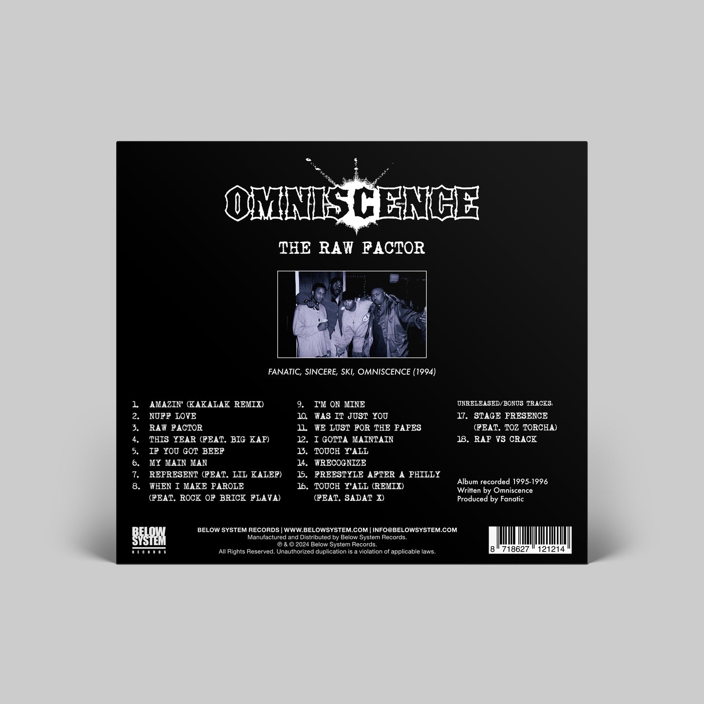 Omniscence - The Raw Factor (CD)