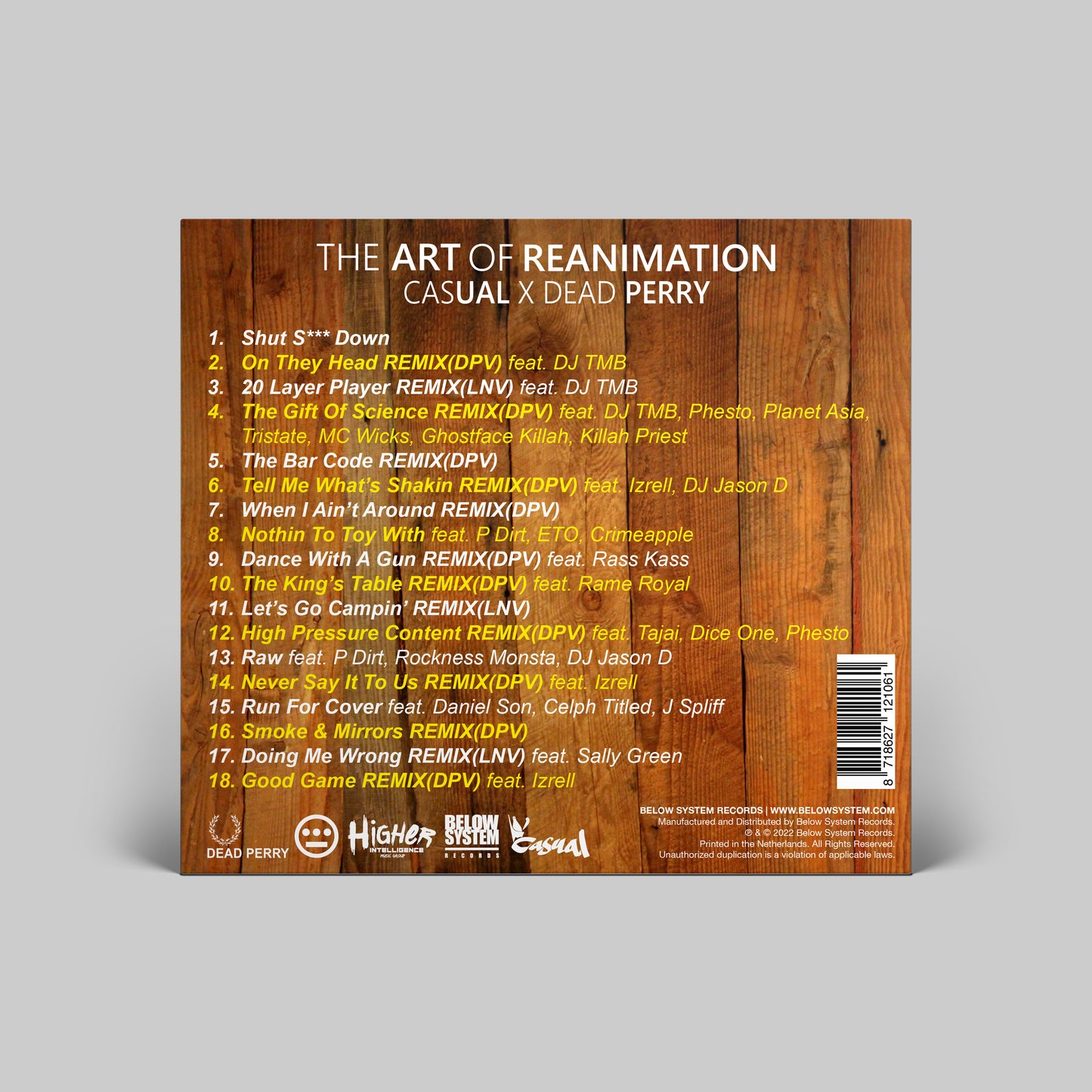 Casual & DEAD PERRY - The Art Of Reanimation (CD)